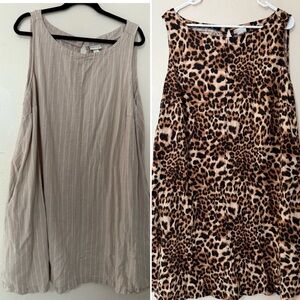 Womens Ava and Viv linen blend dresses